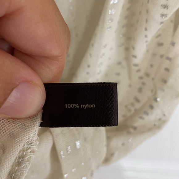 The Limited Sleeveless Sheer Silver Metallic Top - Picture 5 of 6